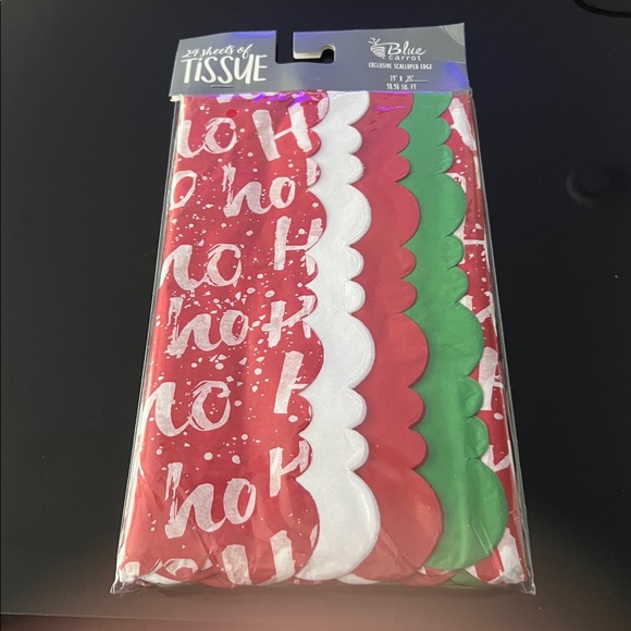 🎅🏼24 Sheets Tissue Paper Exclusive Scalloped 19"x25" Inches - Picture 1 of 5